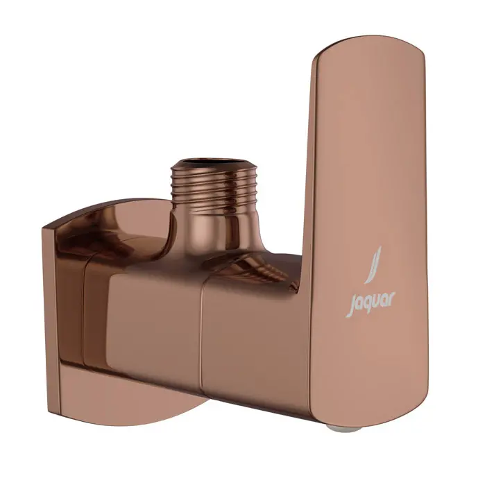 Jaquar Blush Gold PVD Kubix Prime Wall Mounted Stop Valve