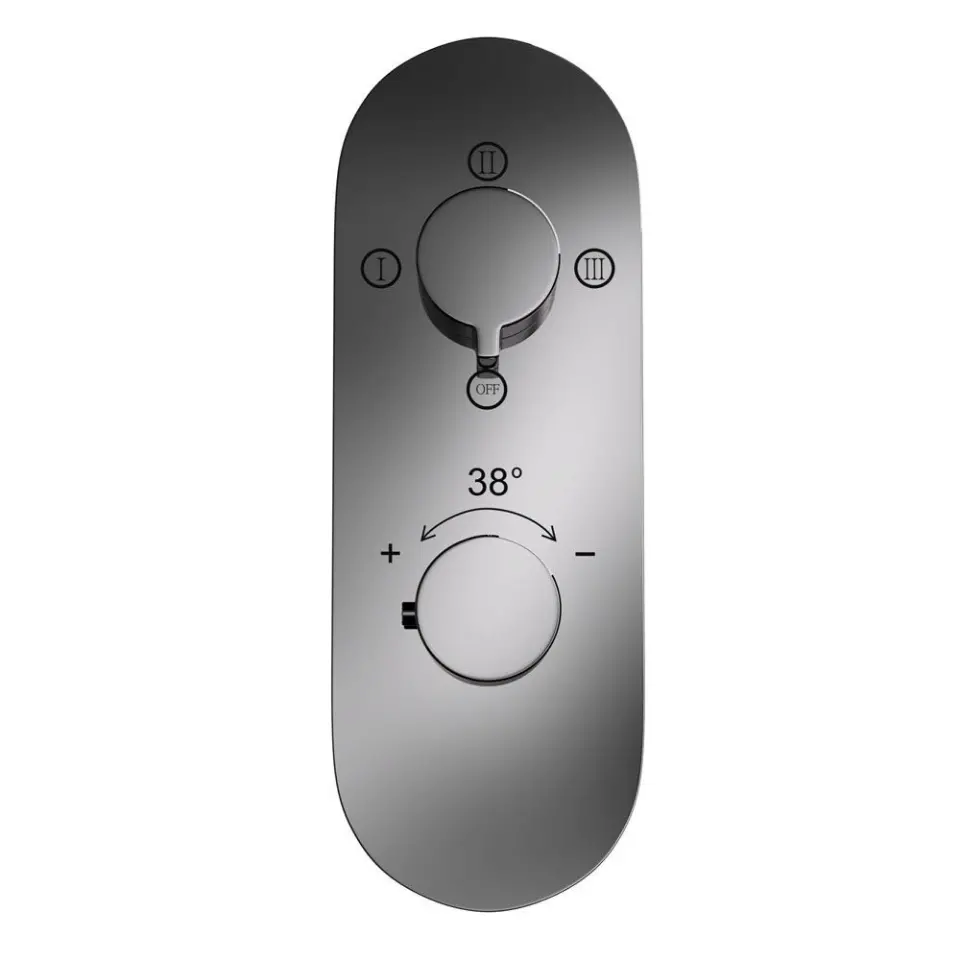 Jaquar Black Chrome Laguna Aquamax 3 outlet Thermostatic Shower Mixer