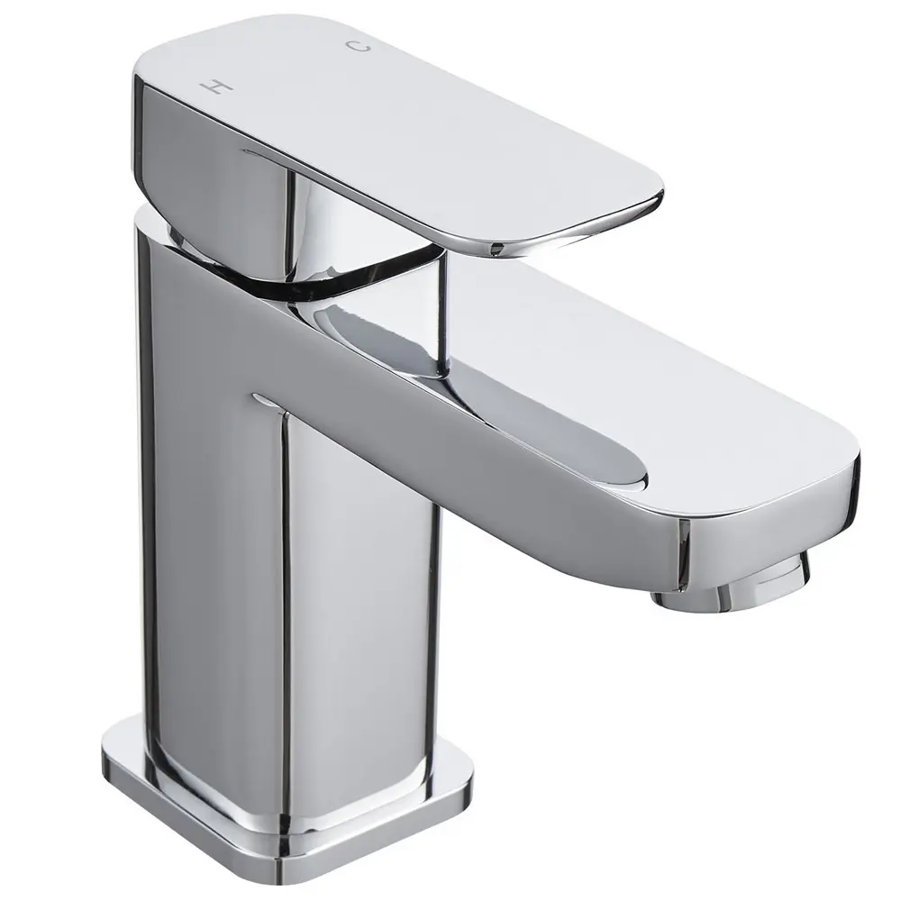 Dakota Chrome Mono Basin mixer Tap with Click Waste