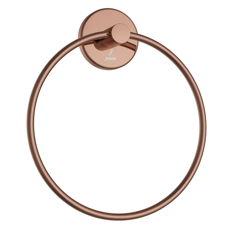 Jaquar Blush Gold PVD Towel Ring Round With Round Flange