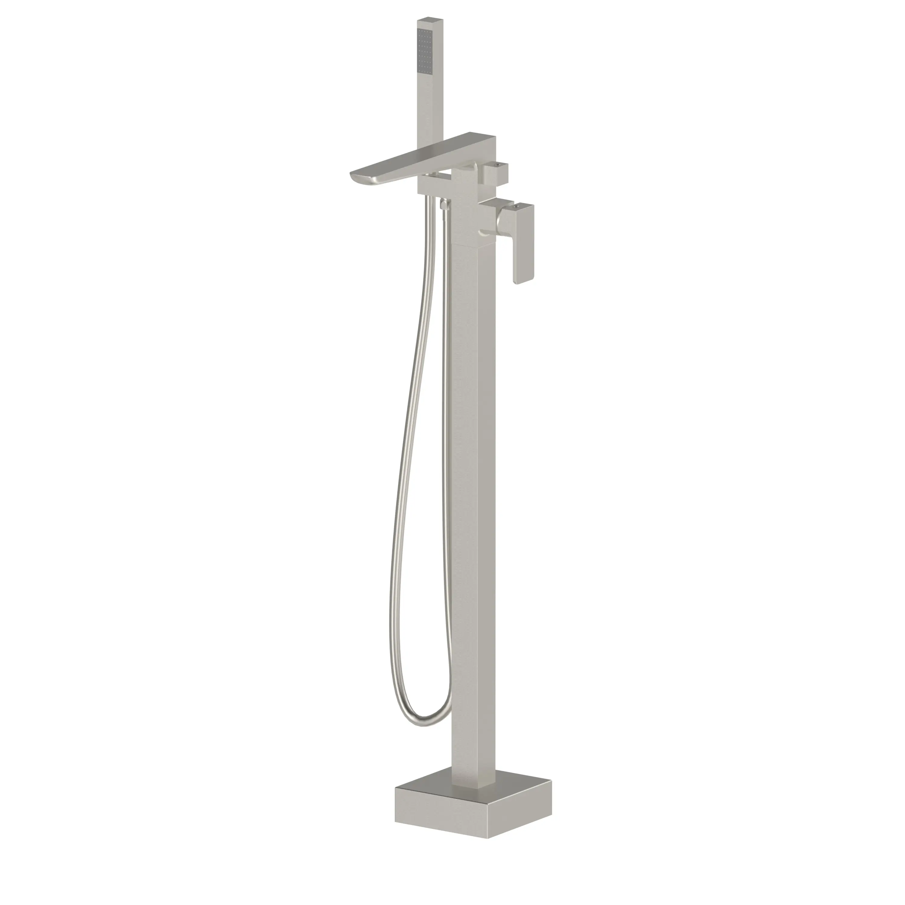 Kolt Brushed Nickel Freestanding Bath Shower Mixer Tap