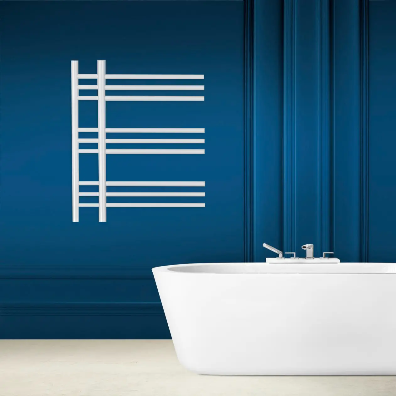 Paris Single Designer Vertical Towel Radiator