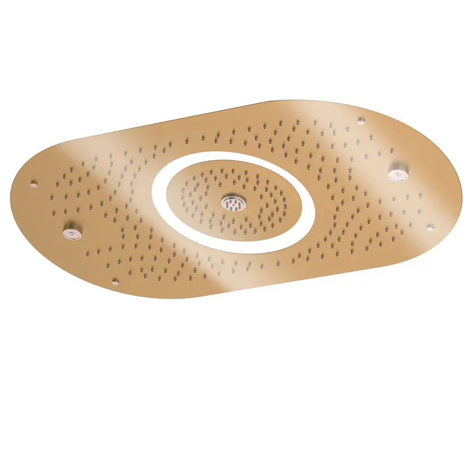 Artize Gold Matt PVD Rainjoy Plus + Shower 704X434mm AISI 304 stainless steel with RGB LED lights remote control