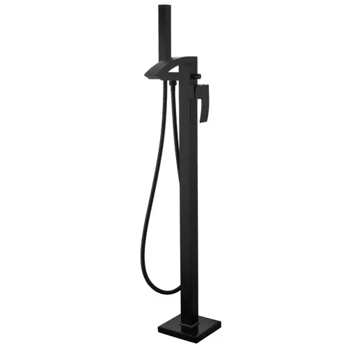 Fiuto Black Nero Free Standing Bath Shower Mixer Tap