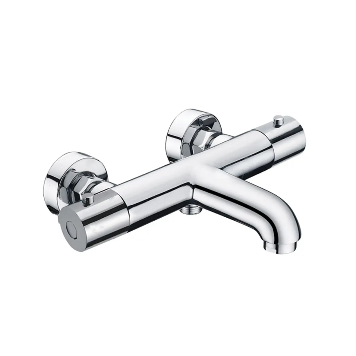 Thermostatic Luxury Exposed Bath Shower Mixer Chrome Plated