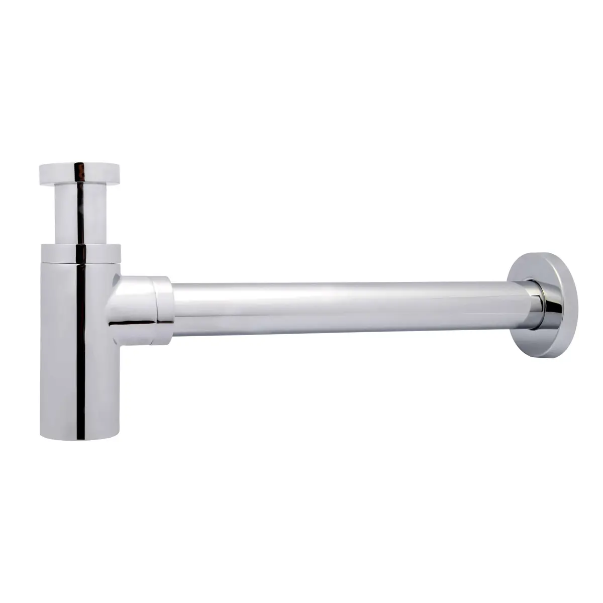 Basin Bottle Trap Minimalist Round Chrome with 400mm Extension Tube