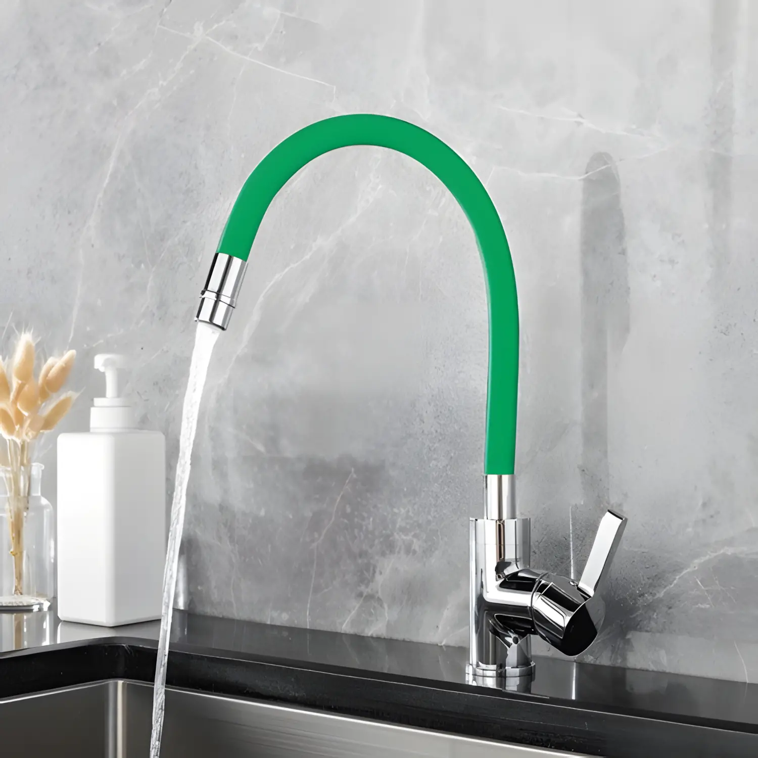 Grace Single Lever Kitchen Mixer- (Green)