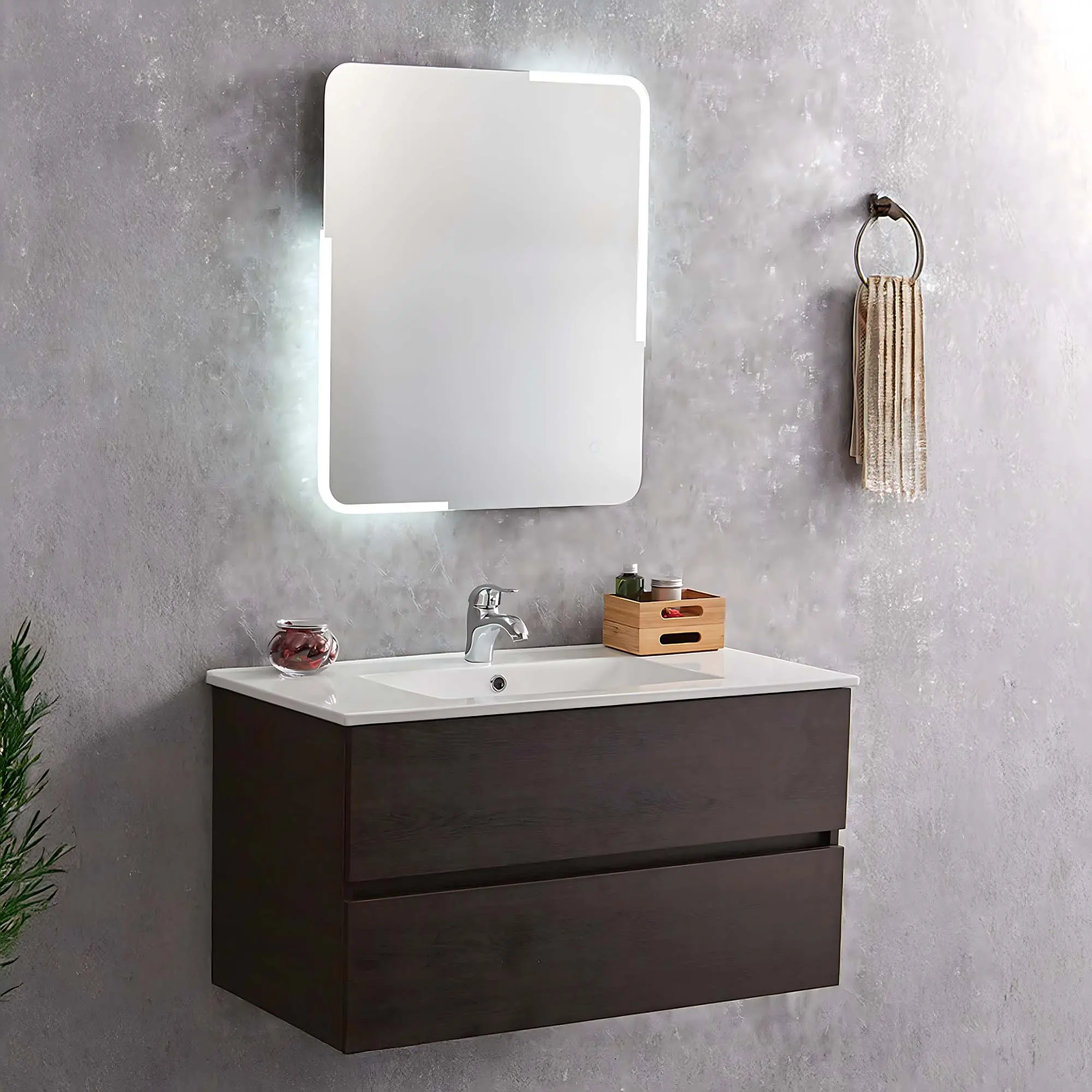 Image Led Mirror 50SS with shaver socket