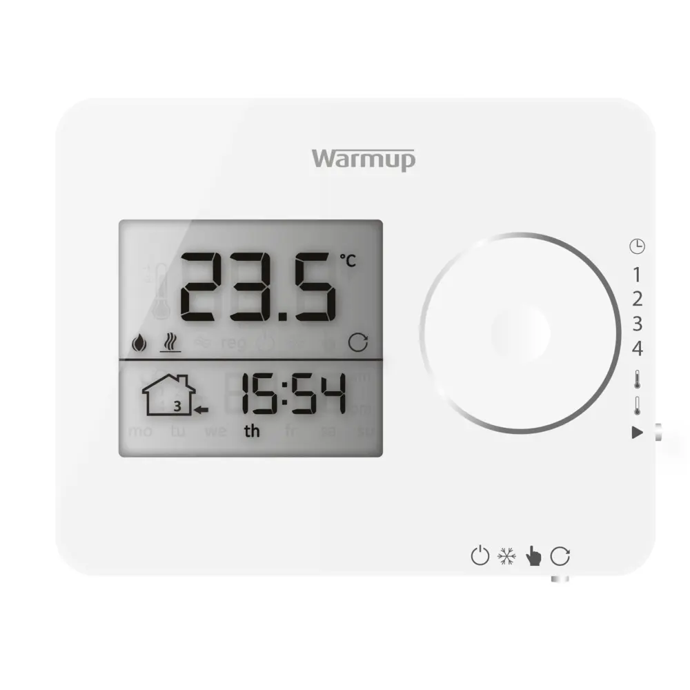 Porcelain White Tempo Digital underfloor heathing Thermostat