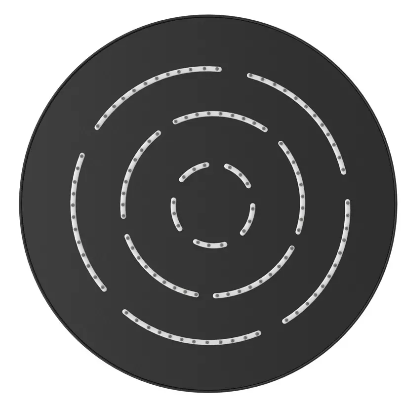 Jaquar Black Matt Maze Overhead Shower 300mm Round Single Flow