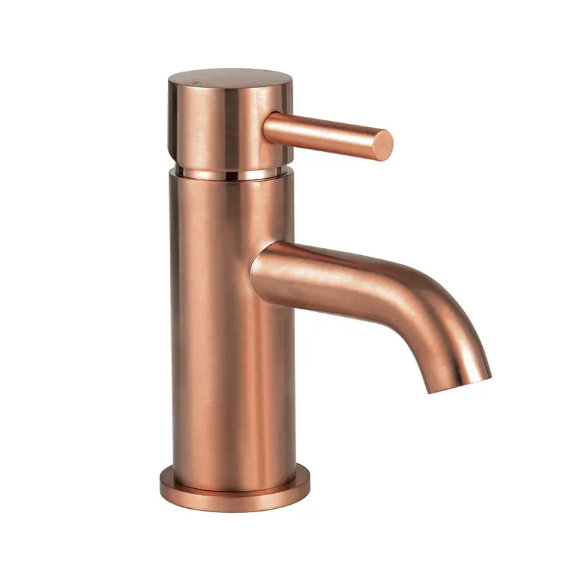 Treviso Single Lever Mini Basin Mixer Brushed Rose Gold