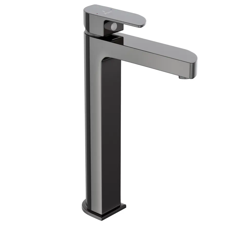 Jaquar Alive Black Chrome Single Lever High Neck Basin Mixer
