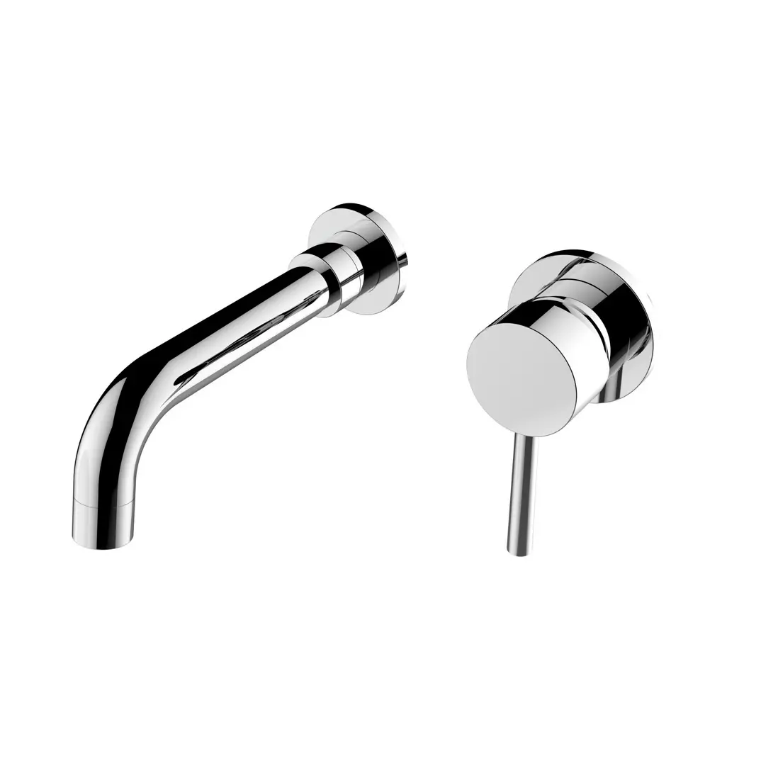 Marino Single Lever Wall Mounted Basin Mixer With Spout Chrome Plated