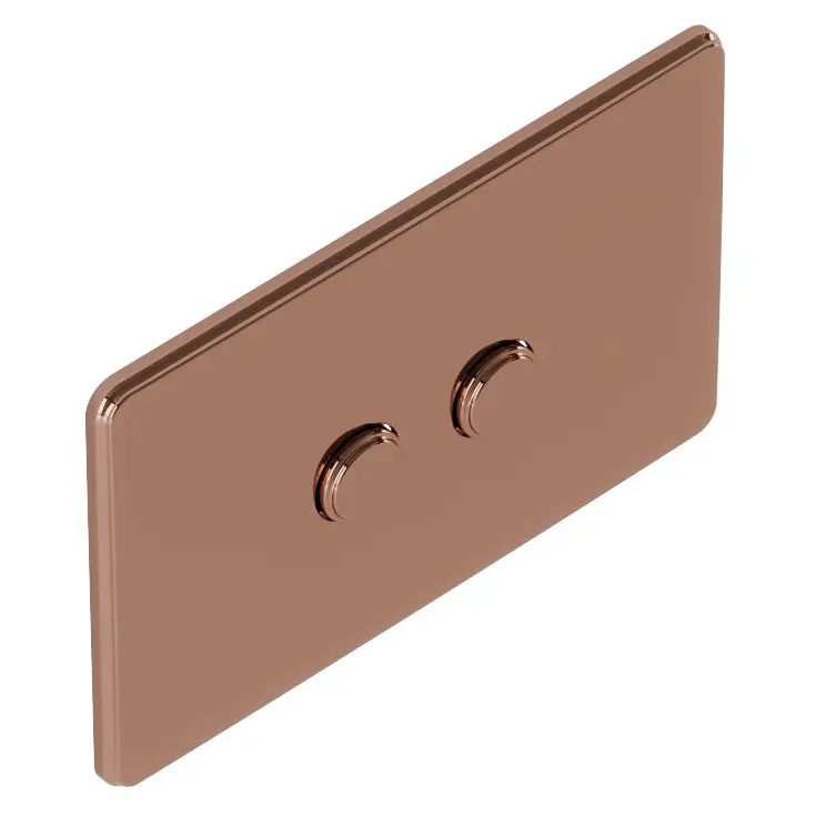 Artize Blush Gold PVD Vic Pneumatic control Toilet Flush Plates Image 0