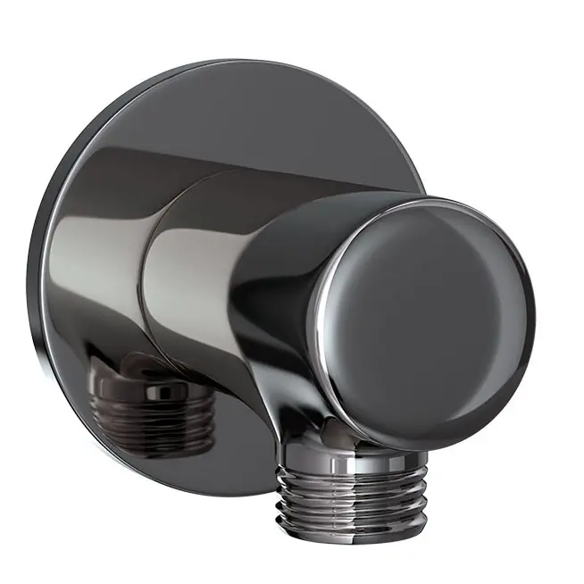 Jaquar Black Chrome Wall Outlet With Shower Hook in Round Shape