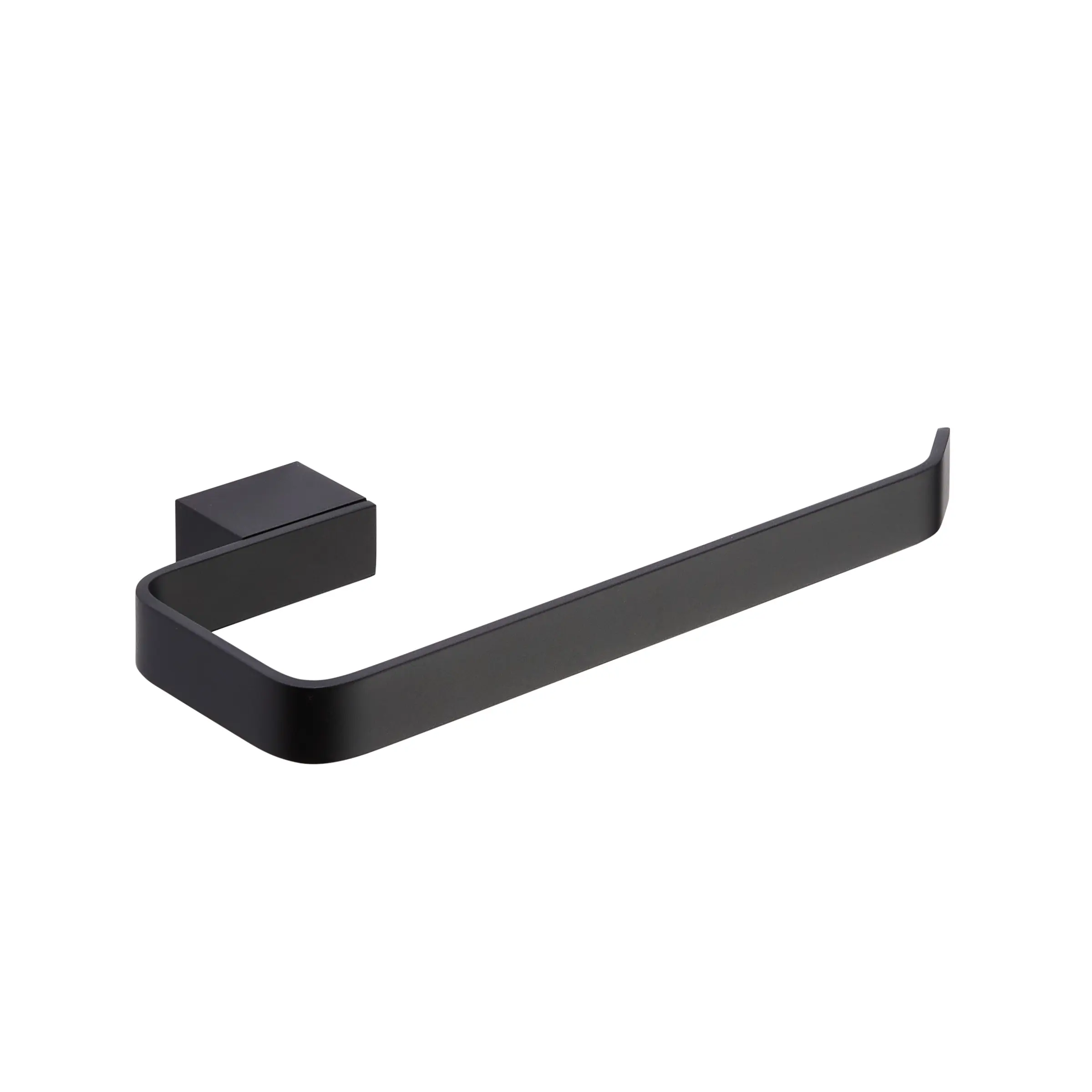 K-Vit Black Matt Premium Towel Ring