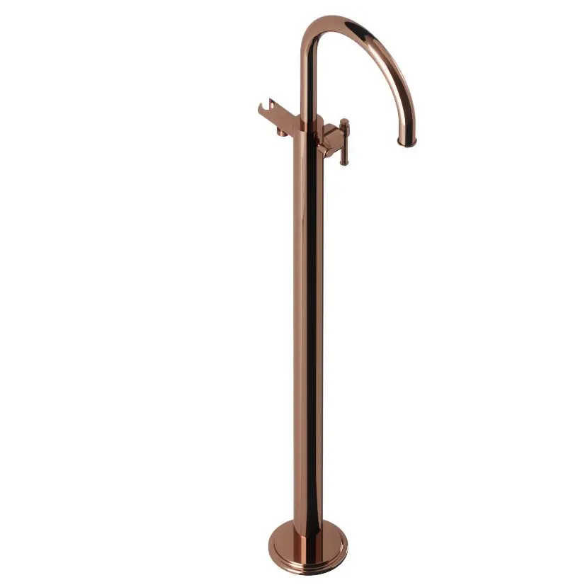 Artize VIC Blush Gold PVD Floor Mounted Single Lever Bath Mixer