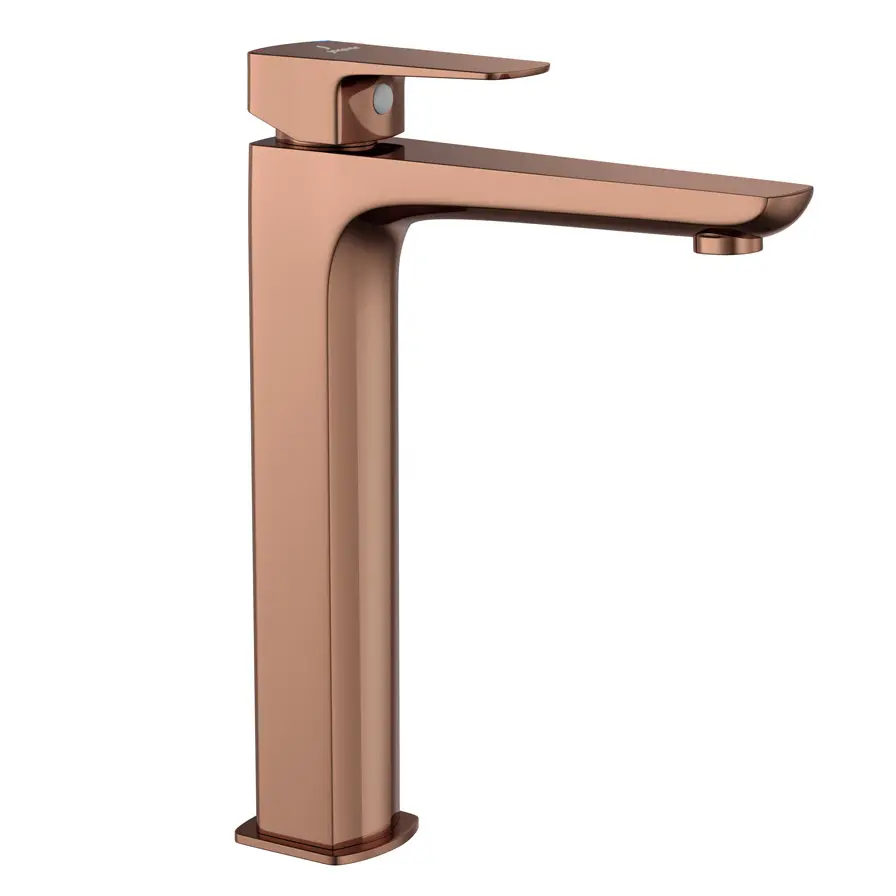 Jaquar Kubix Prime Blush Gold PVD Extended Mono Basin Mixer
