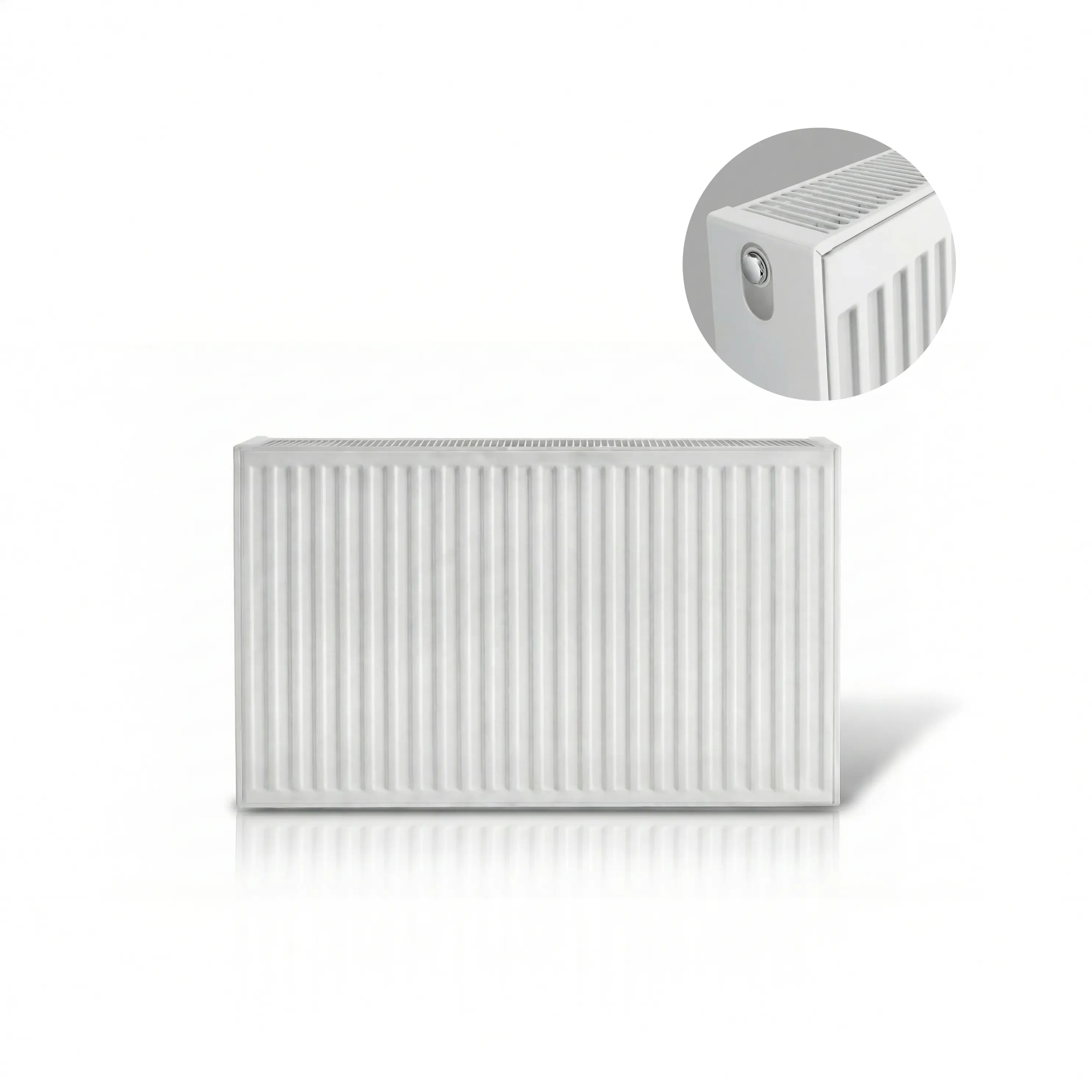 500x800mm Double Panel white Radiator – Type 22