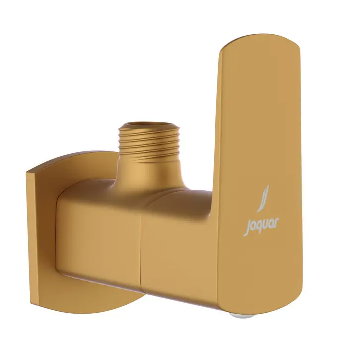 Jaquar Gold Matt PVD Kubix Prime Wall Mounted Stop Valve