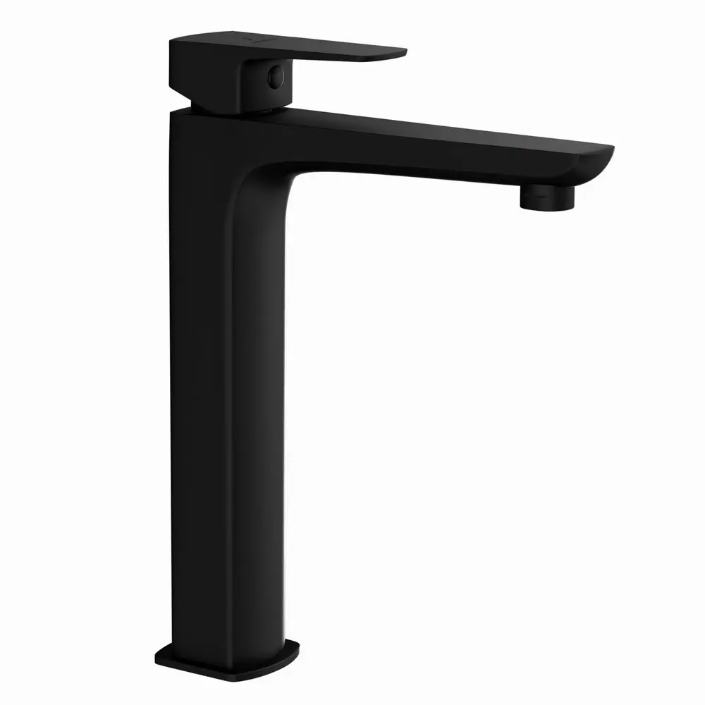 Jaquar Kubix Prime Black Matt Extended Mono Basin Mixer