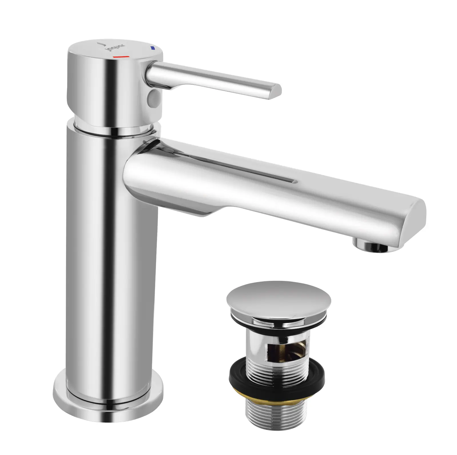 Jaquar Florentine Chrome Prime Mono Basin Mixer Includes Compatible click clack waste