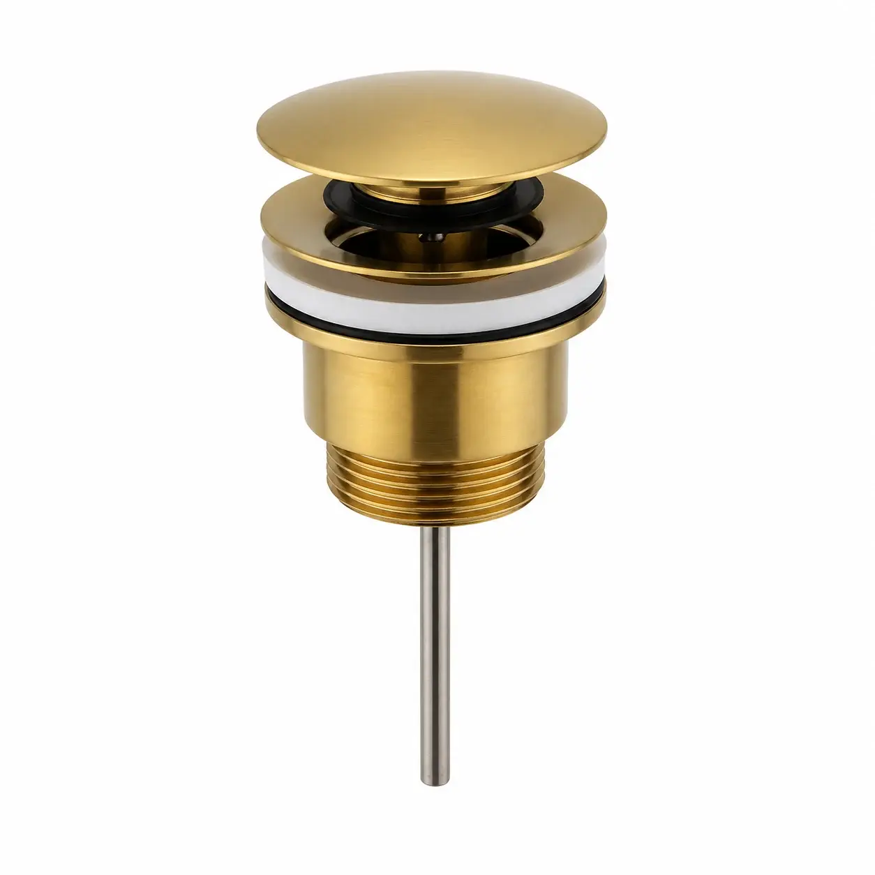 Universal Brushed Brass Basin Waste