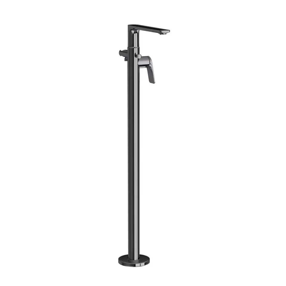 Jaquar Laguna Black Chrome Exposed Parts of Floor Mounted Single Lever Bath Mixer