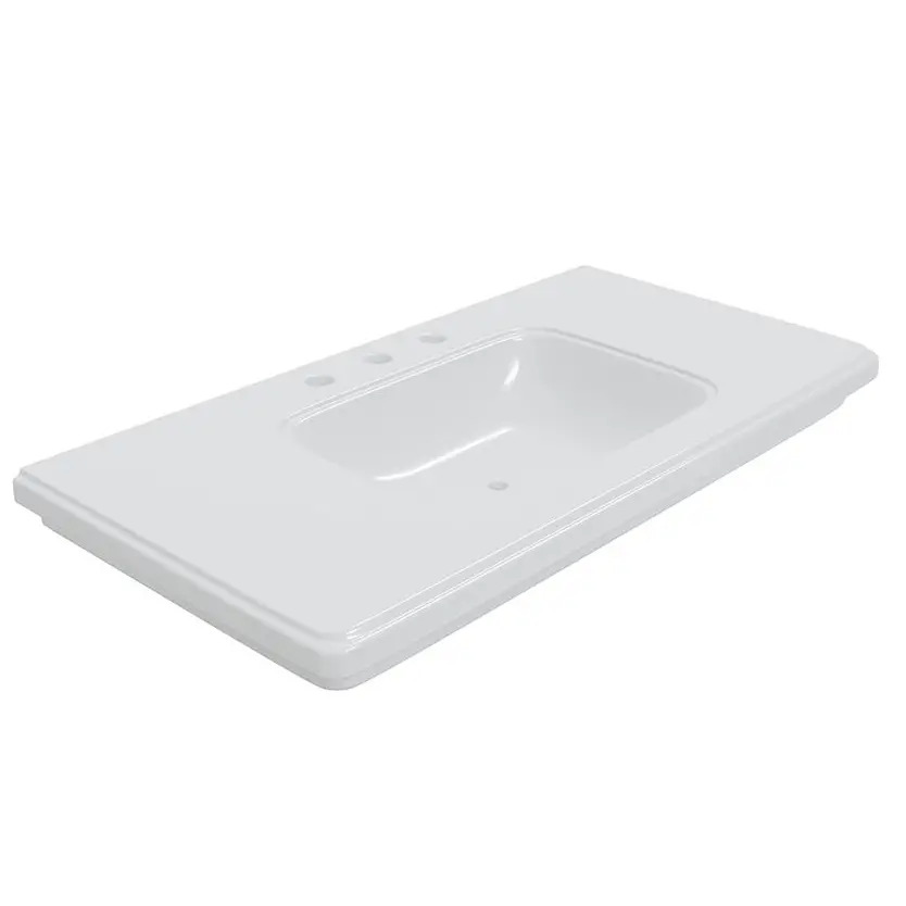 Artize VIC Rectangular Wall Hung Console White Basin 1000x510mm