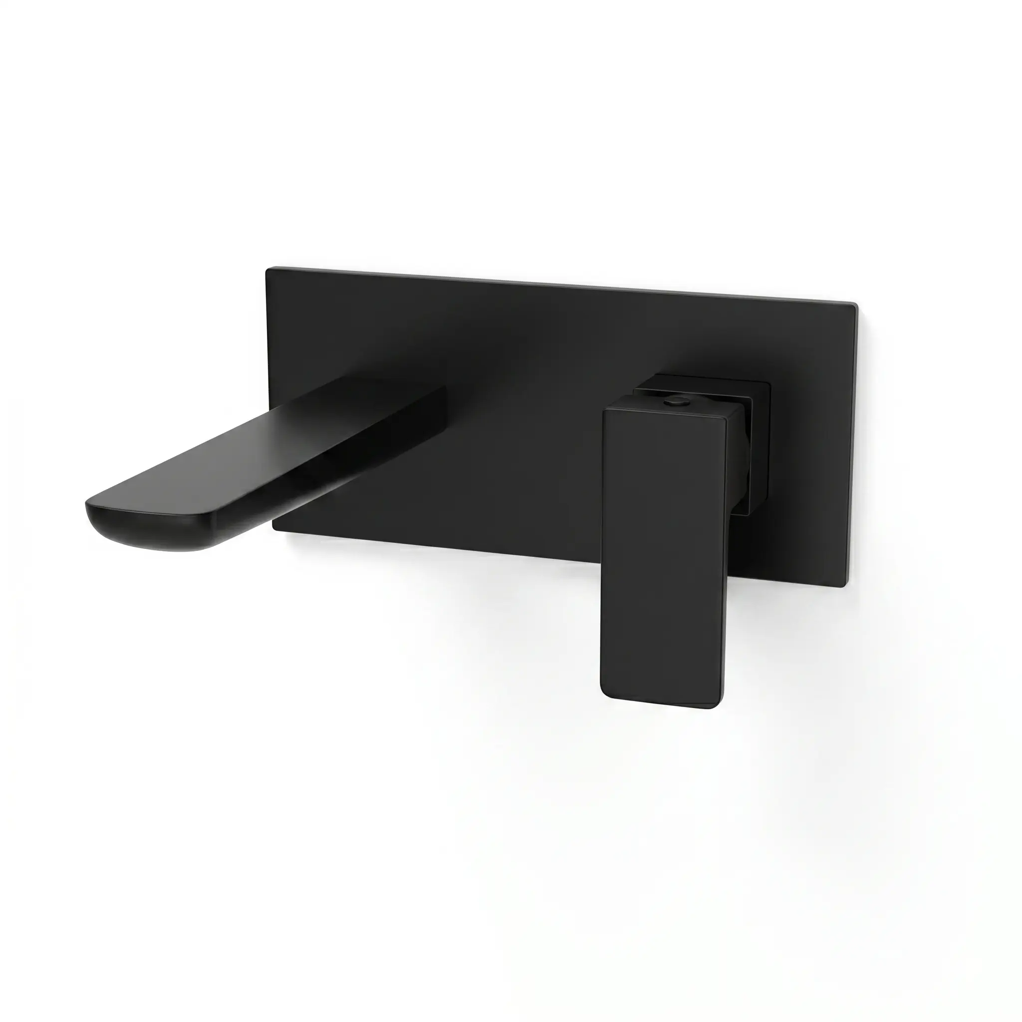 Kolt Matt Black Wall Mounted Basin Mixer Tap