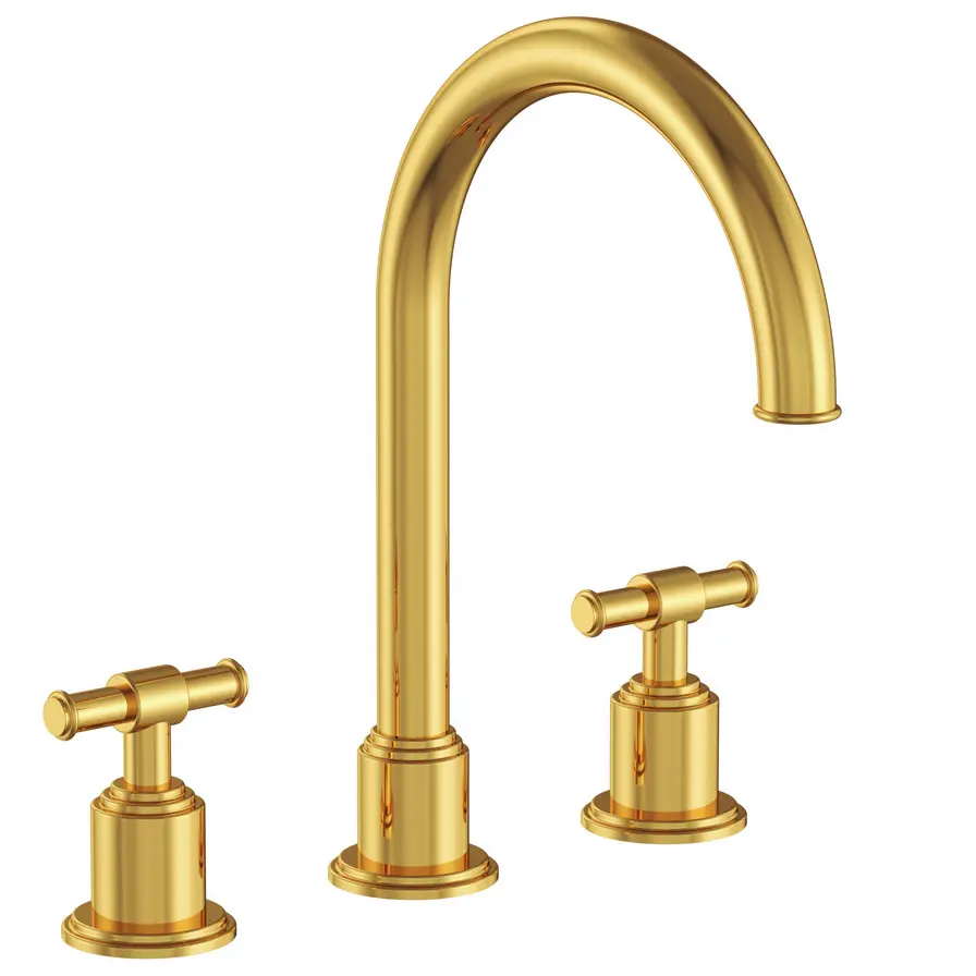 Artize VIC Gold Bright PVD3 Hole Basin Mixer