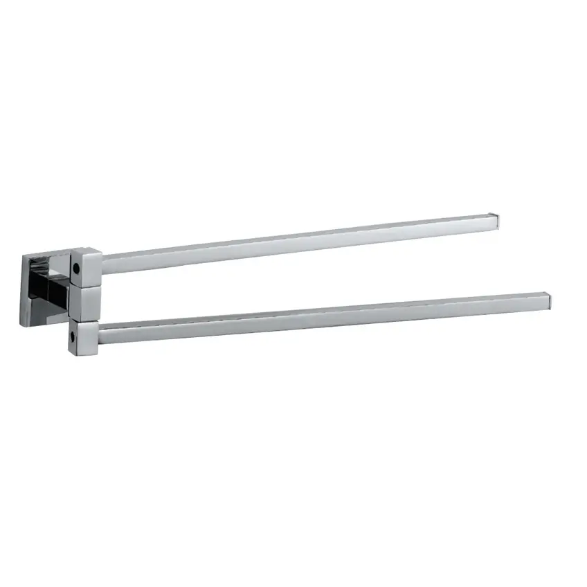 Jaquar Chrome Kubix Prime Swivel Towel Holder Twin