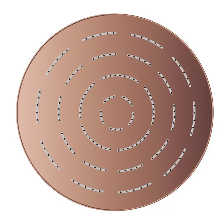 Jaquar Blush Gold PVD Maze Overhead Shower 300mm Round Single Flow