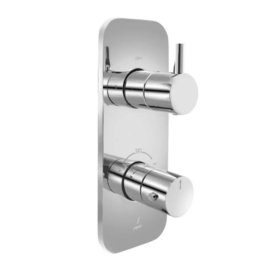 Jaquar Chrome Florentine Prime Aquamax 2 Outlet Thermostatic Shower Mixer