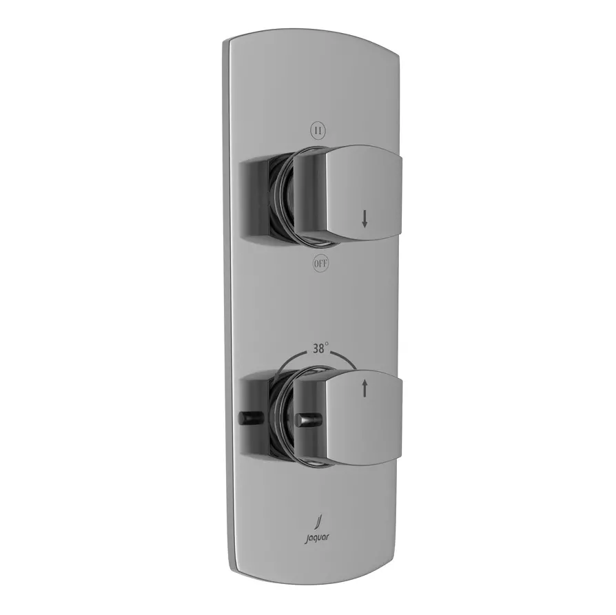 Jaquar Chrome Kubix Prime Aquamax 3 Outlet Thermostatic Shower Mixer