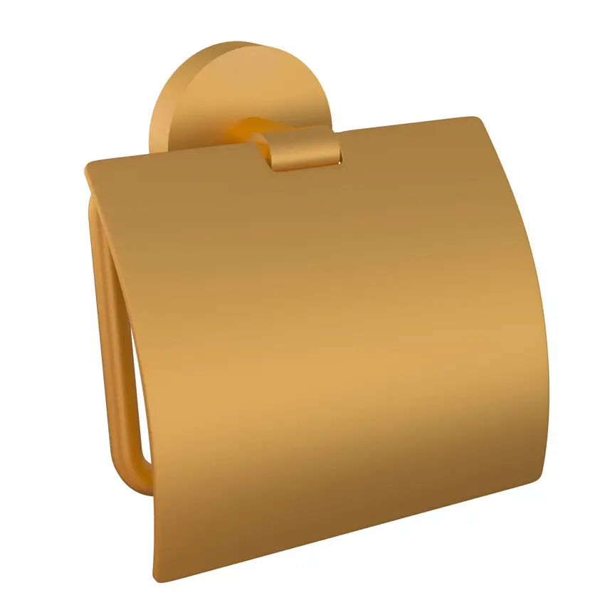 Jaquar Gold Matt PVD Continental Toilet Paper Holder