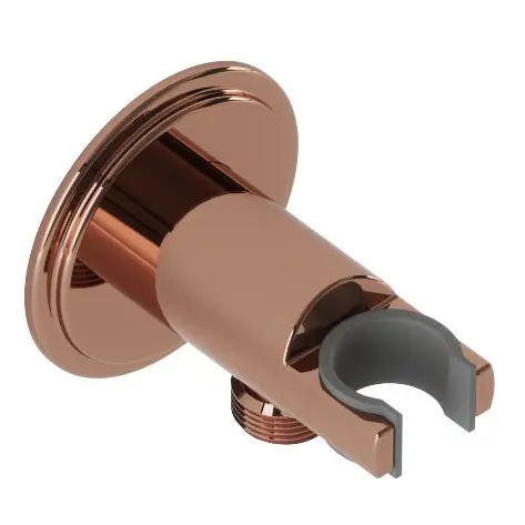 Artize Blush Gold PVD Vic Wall Outlet with Shower Hook