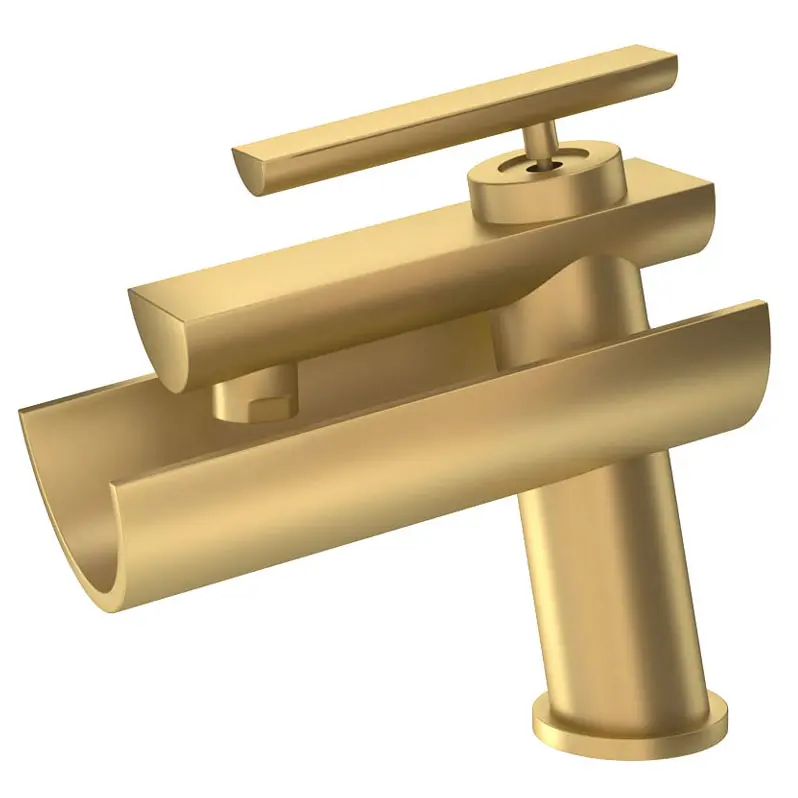 Artize Confluence Gold Matt PVD Single Lever Basin Mixer