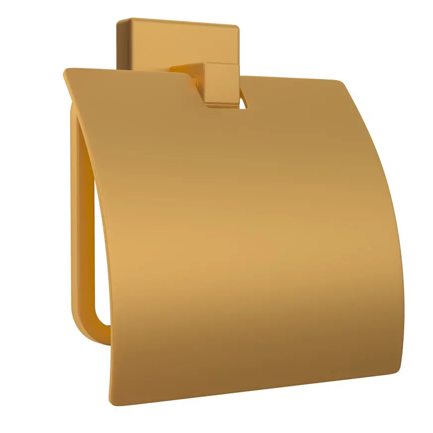 Jaquar Gold Matt PVD Kubix Prime Toilet Paper Holder Image 0