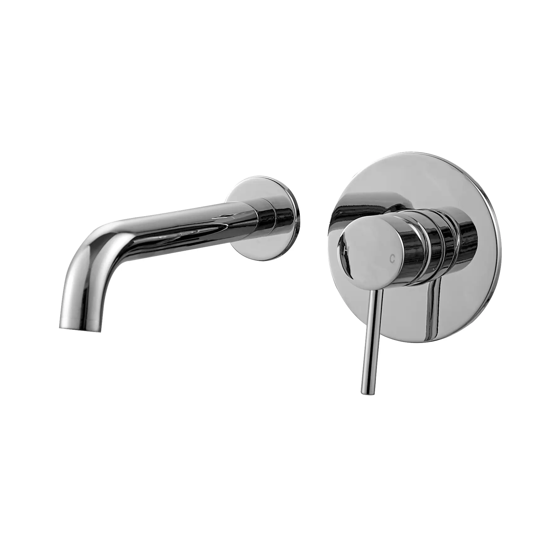 Kore Chrome Wall Mounted Basin Mixer Tap