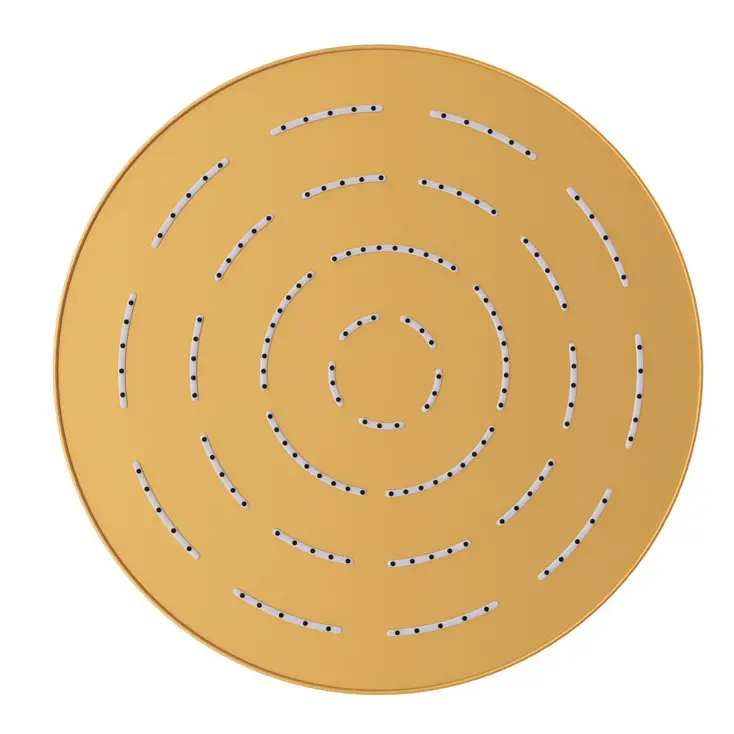 Jaquar Gold Matt PVD Maze Overhead Shower 300mm Round Single Flow