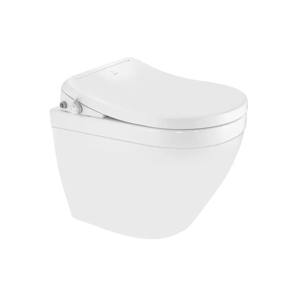 Jaquar White Bidspa Rimless Back To Wall Toilet With Electronic PP Seat Cover