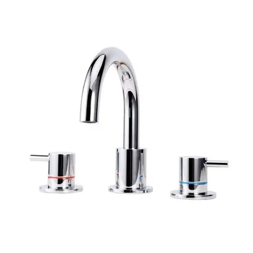 Marino Deck-Mounted 3-Hole Basin Mixer Chrome Plated