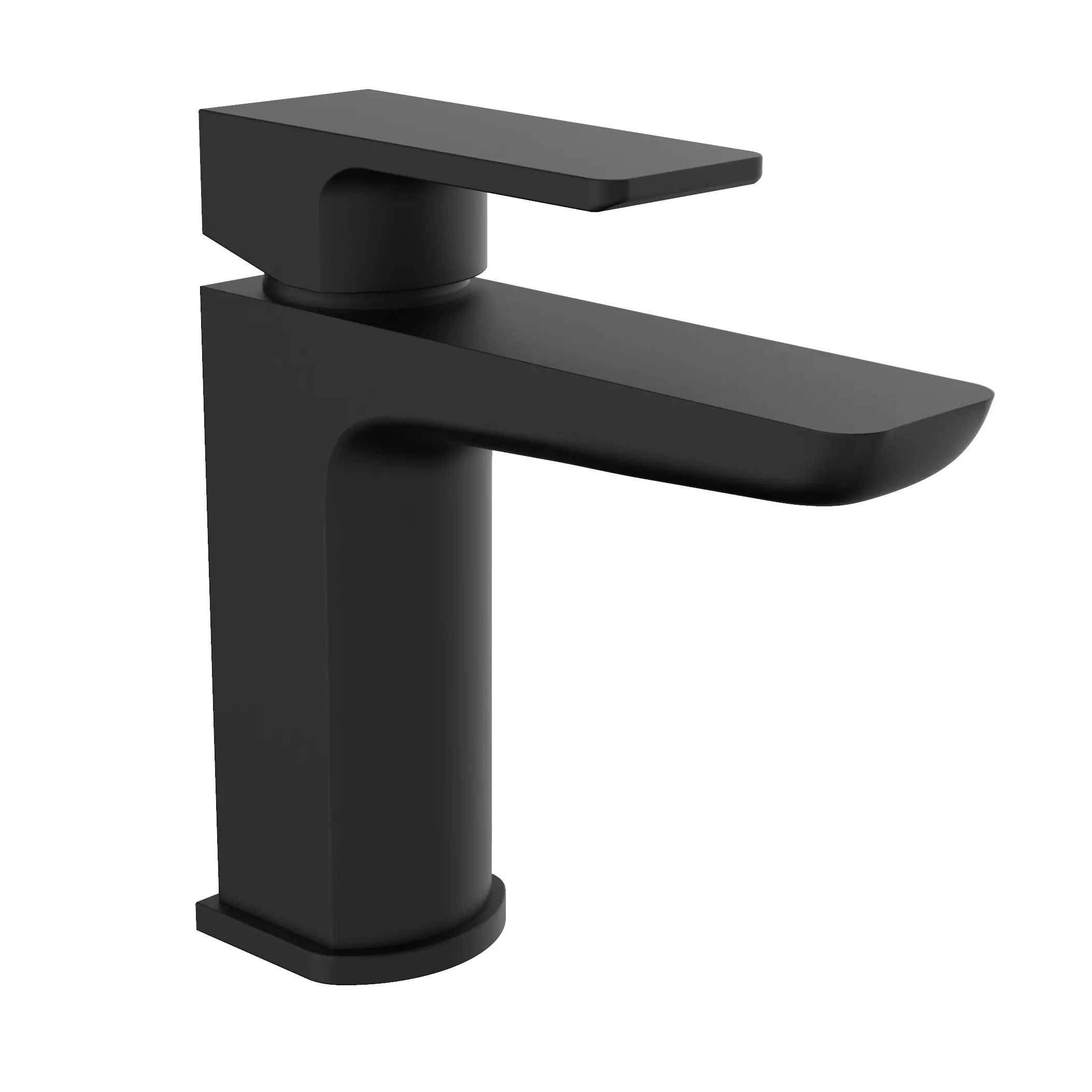 Kolt Matt Black Mono Basin Mixer Tap