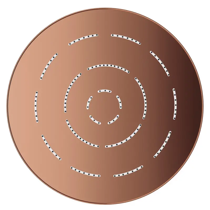 Jaquar Blush Gold PVD Maze Overhead Shower 200mm Round Single Flow