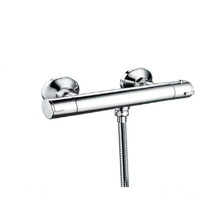 Slim Exposed Thermostatic Shower Valve Chrome Plated