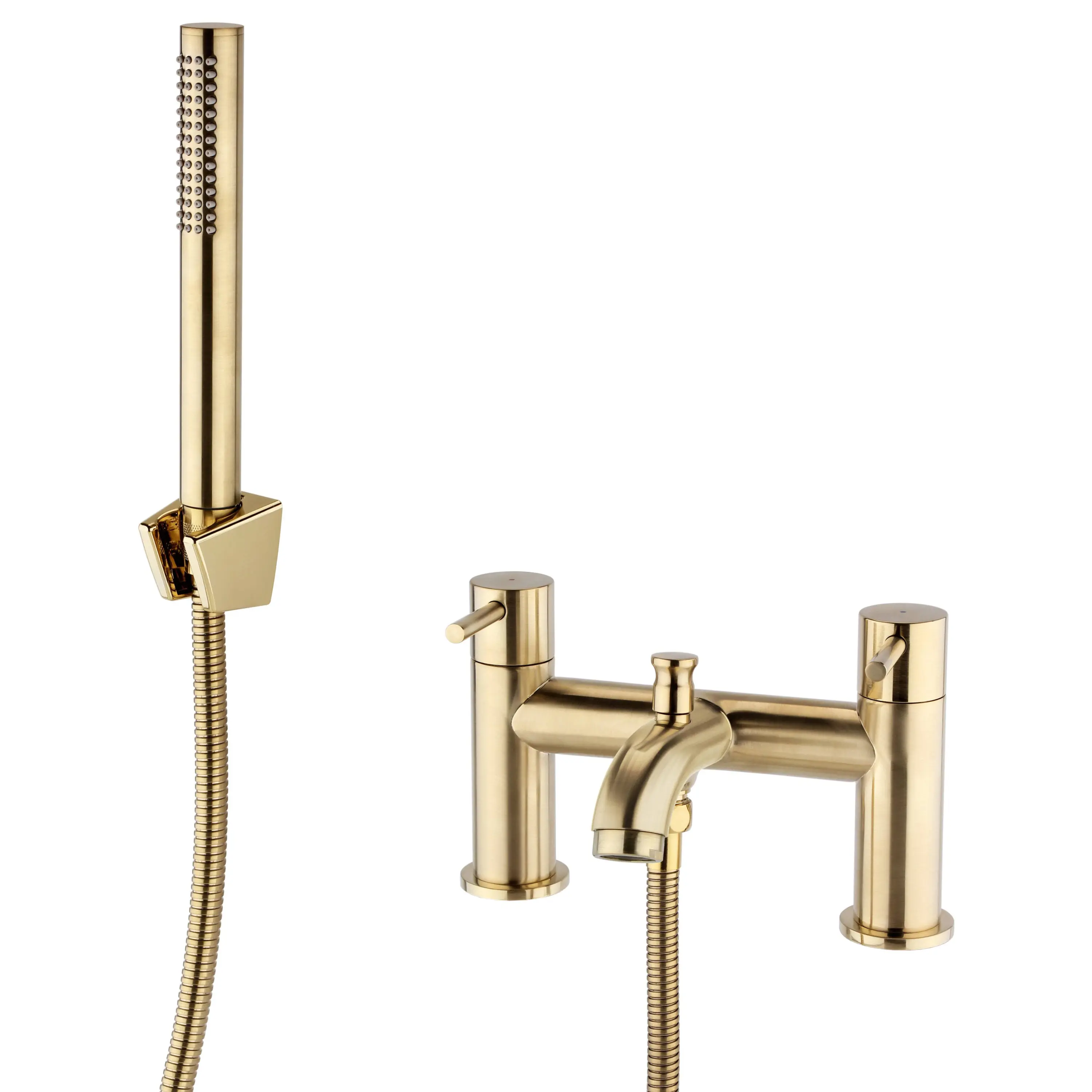 Ottone Brushed brass Bath Shower Mixer Tap