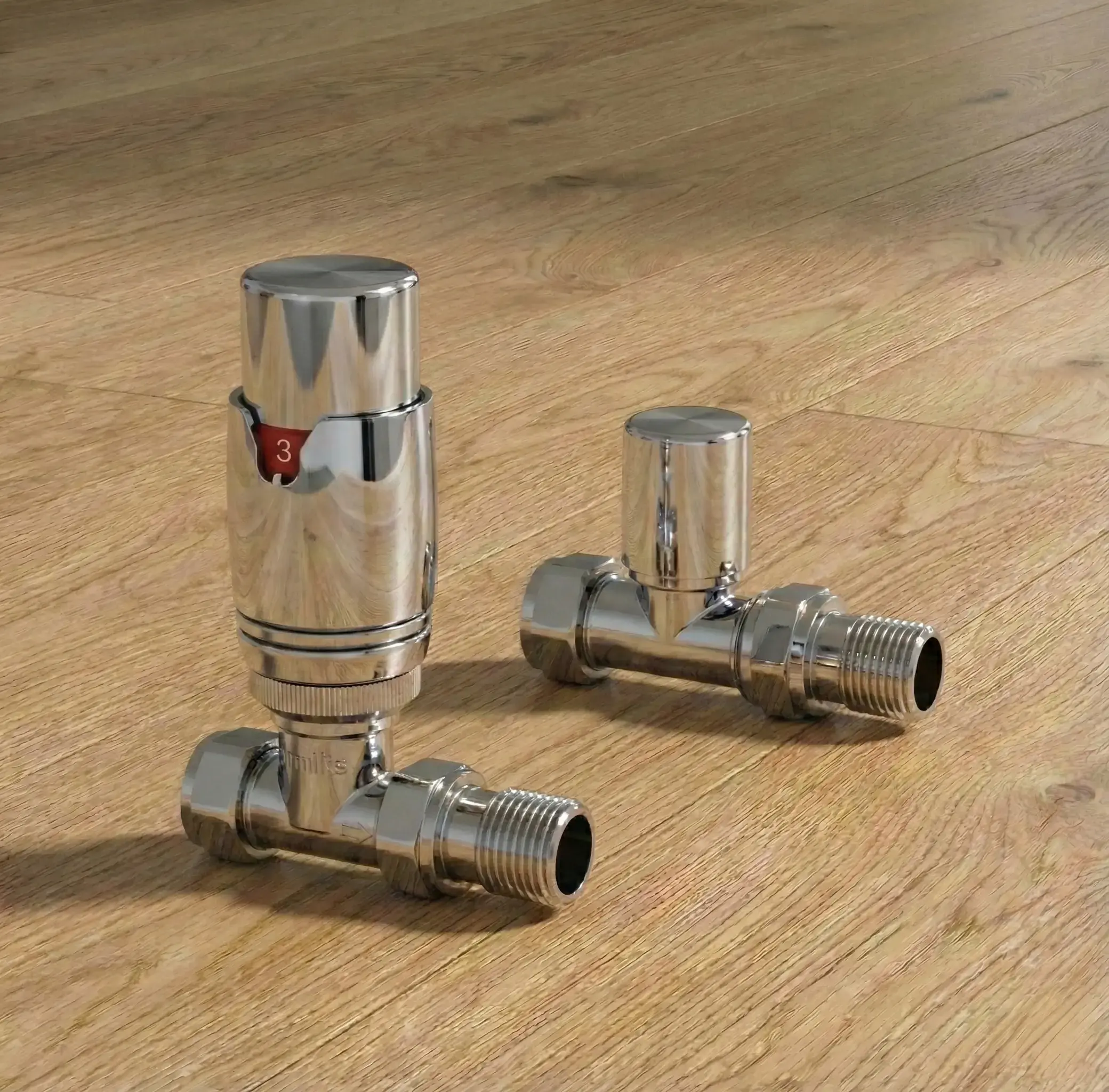 Angle Chrome Thermostatic Radiator Valves | TRVs