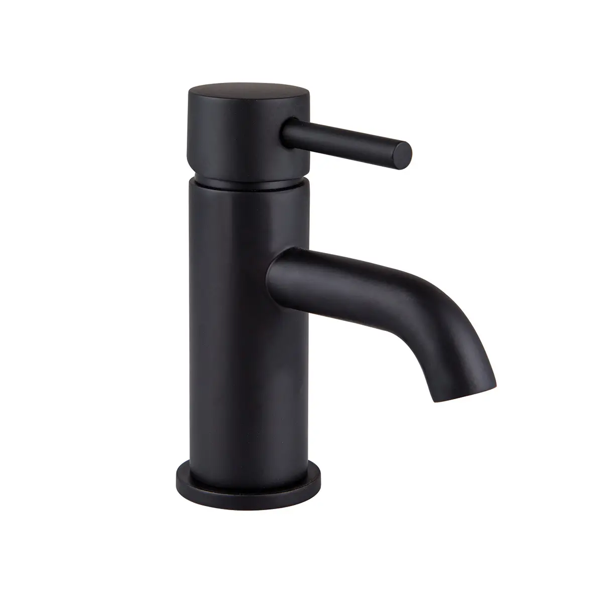Treviso Single Lever Mini Basin Mixer Black Matt Black Matt