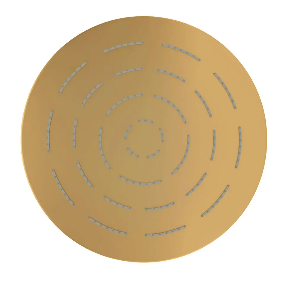 Jaquar Gold Matt PVD Maze Overhead Shower 240mm Round Single Flow
